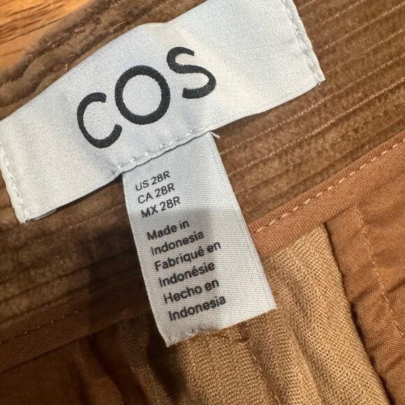 COS brown straight leg Regular-Fit Corduroy Chinos 28R - Picture 8 of 13